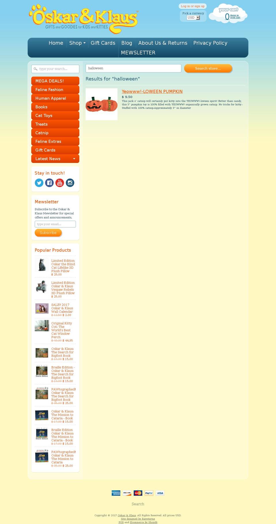 purrsday.com shopify website screenshot