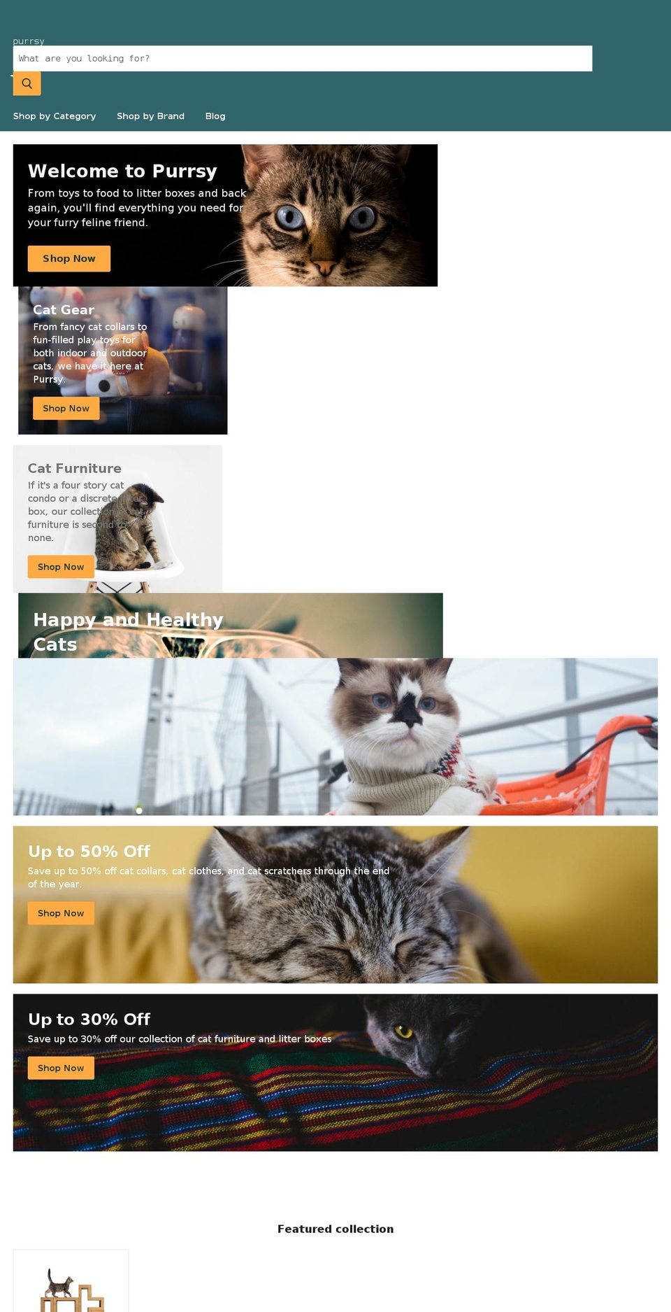 purrsy.com — Shopify storefront screenshot