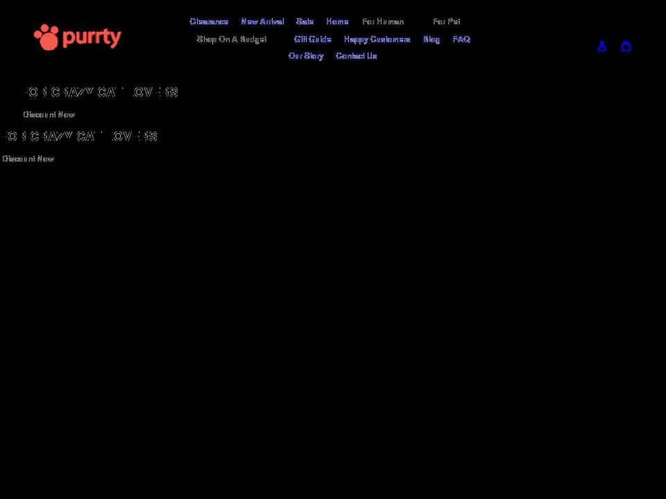 purrtypet.com shopify website screenshot