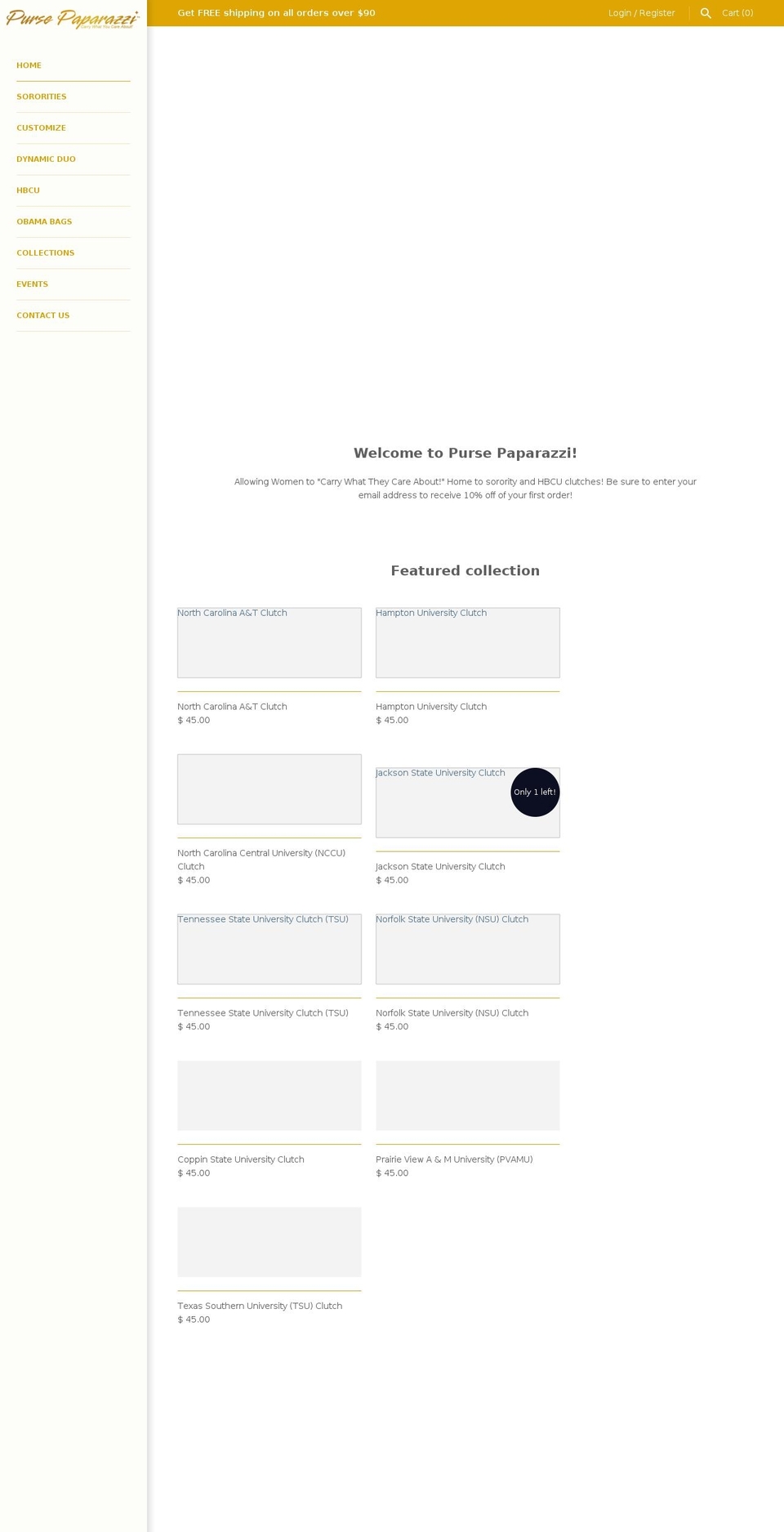 pursepaparazzi.com — Shopify storefront screenshot
