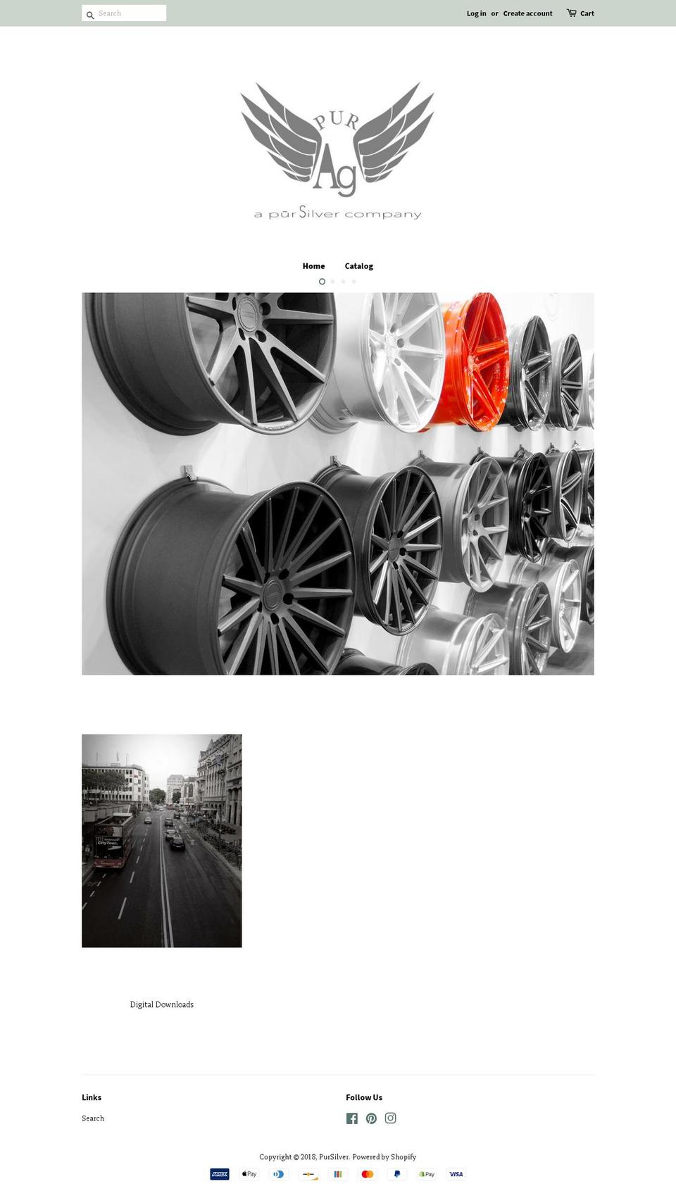 pursilver.com — Shopify storefront screenshot
