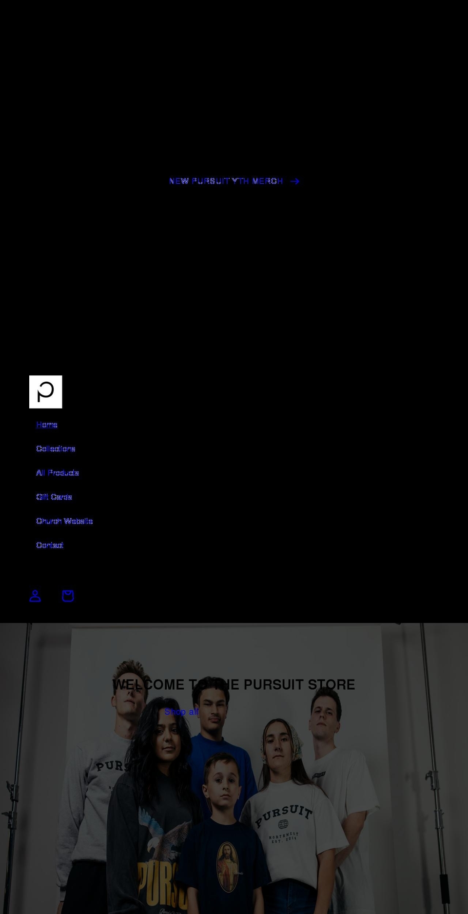 pursuitstore.com shopify website screenshot