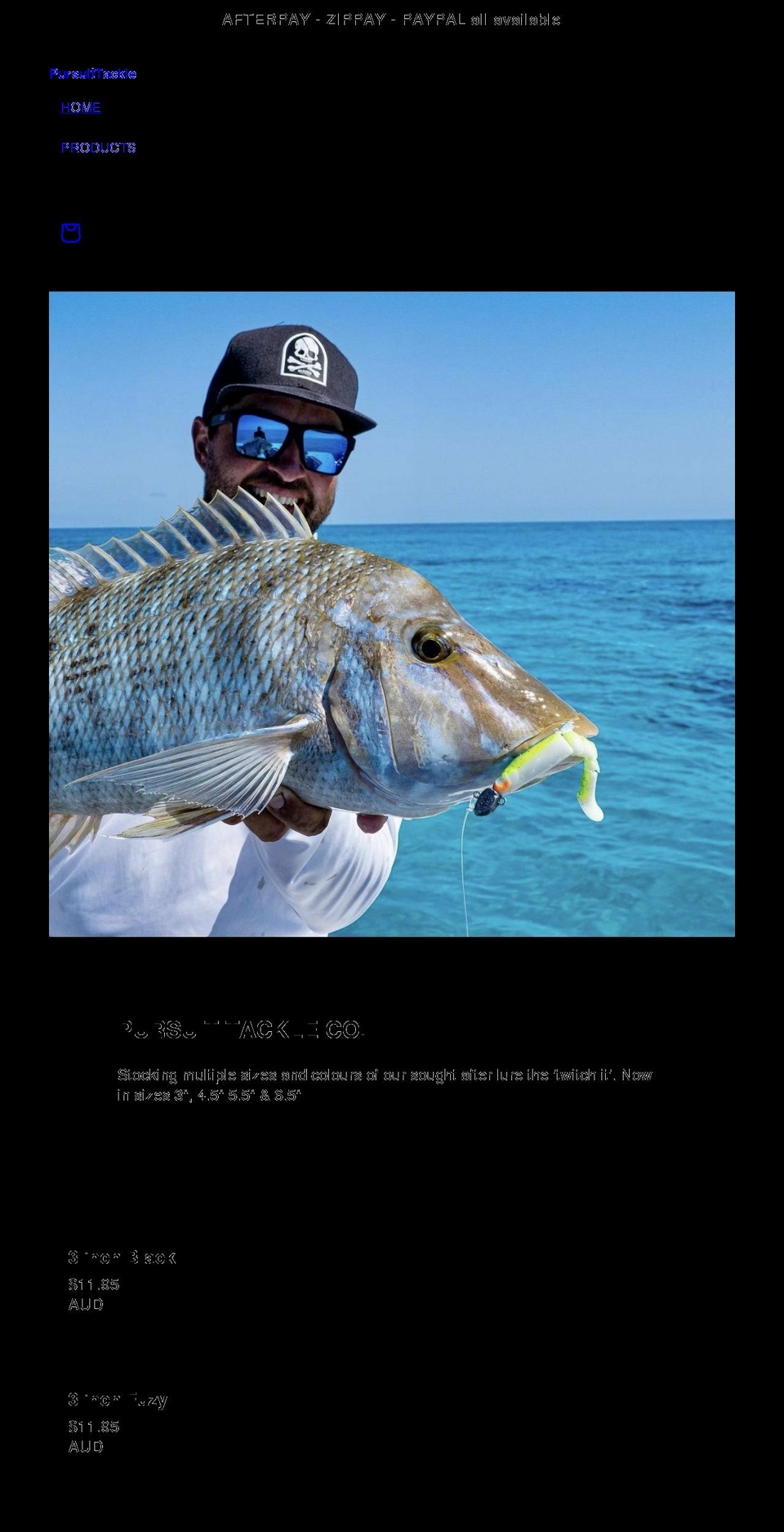 pursuittackle.com shopify website screenshot