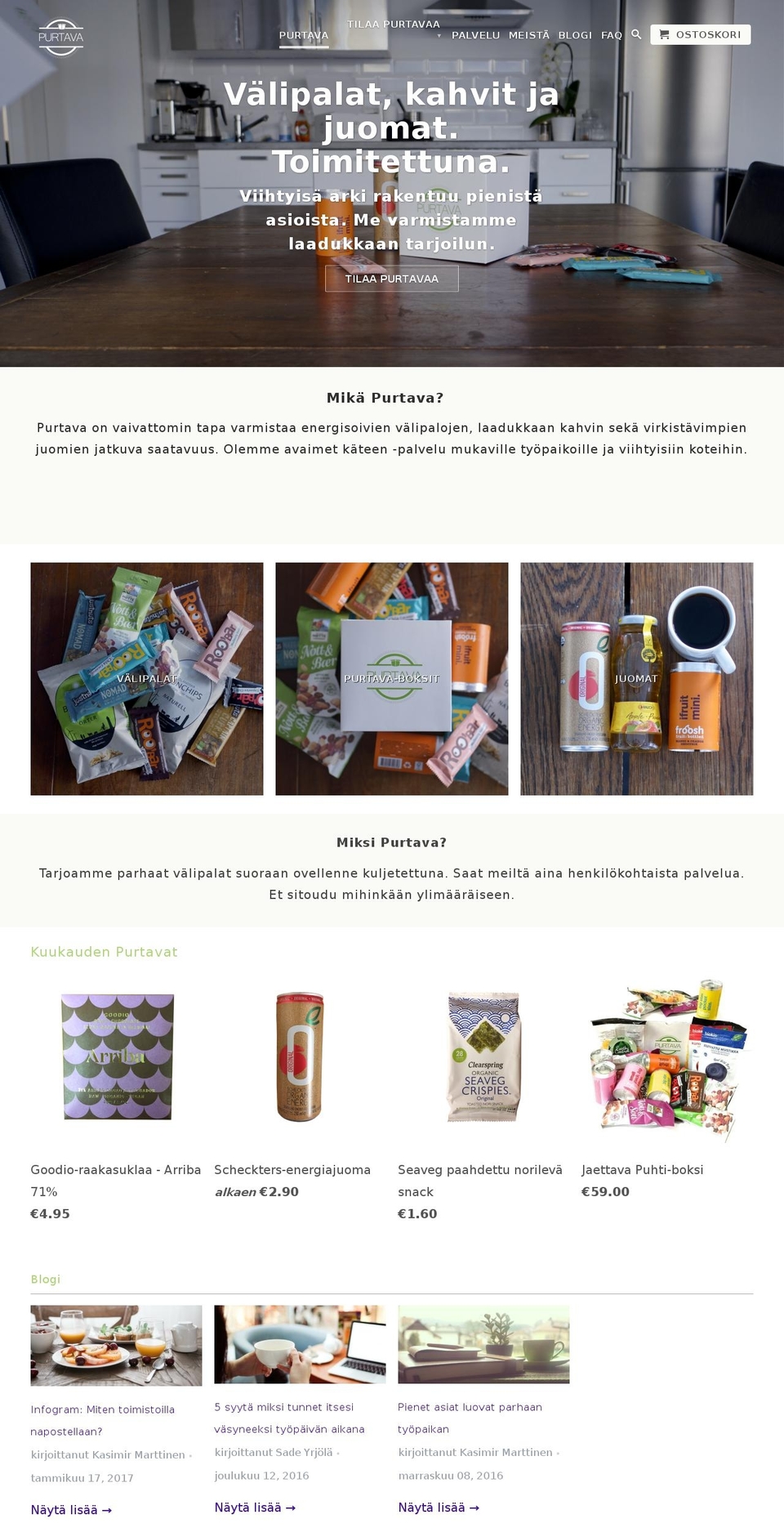 purtava.com shopify website screenshot