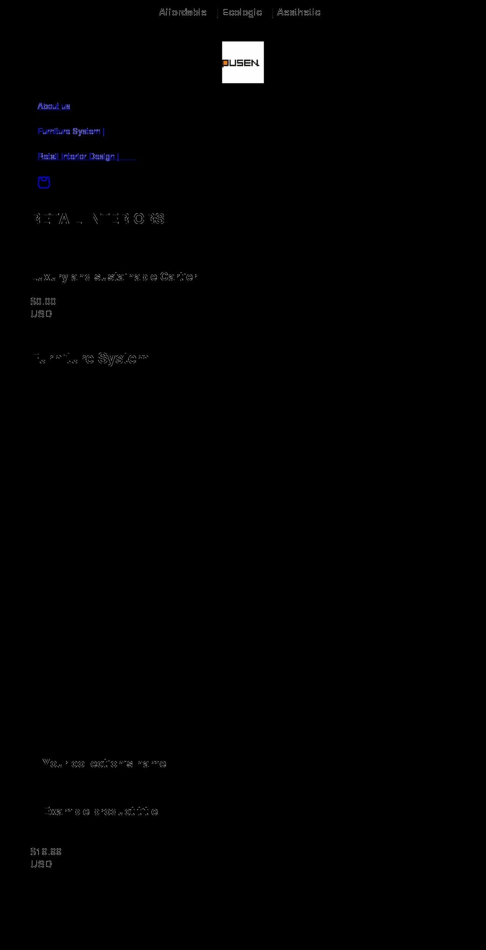 pusen.net shopify website screenshot