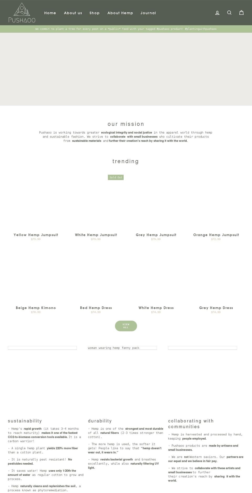 pushaoo.com shopify website screenshot