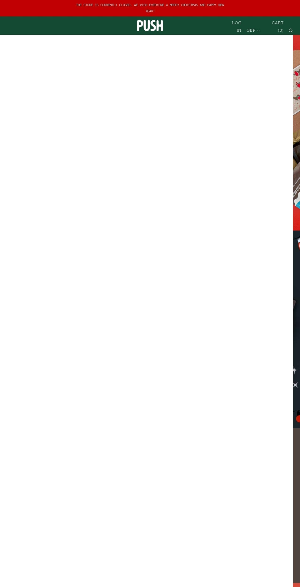 pushchocolate.com shopify website screenshot