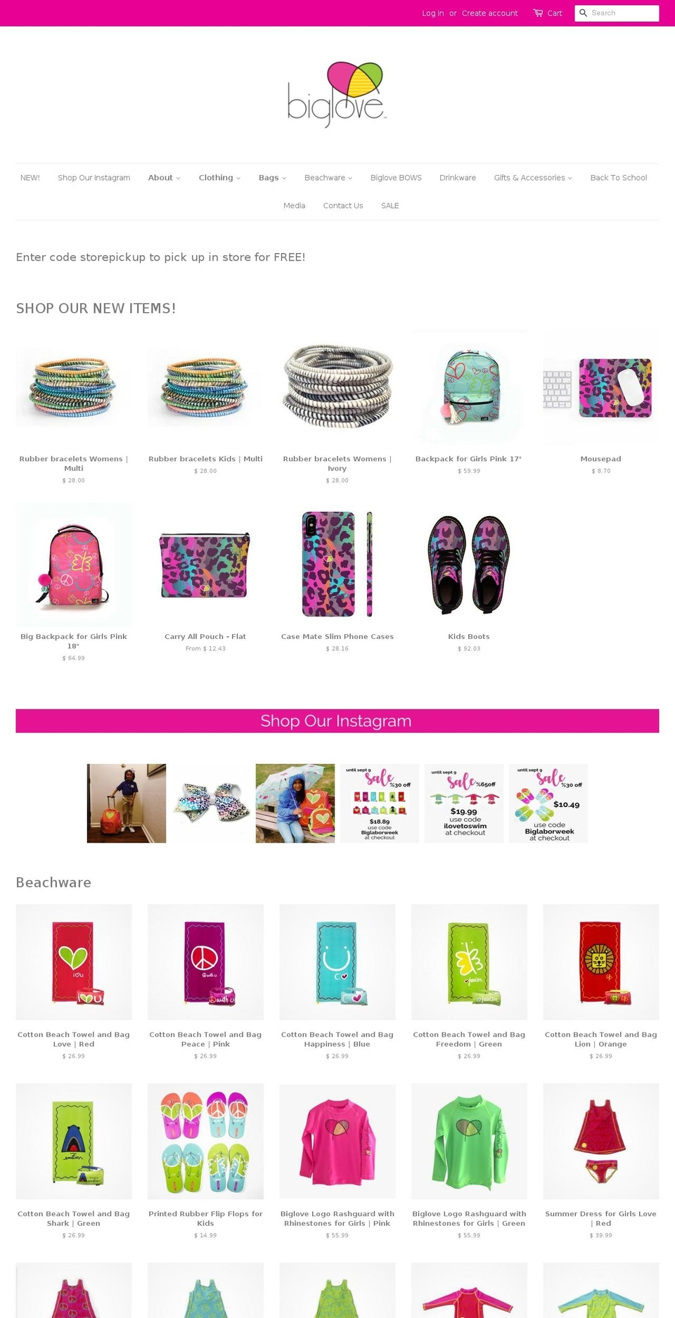 pushforlove.com — Shopify storefront screenshot