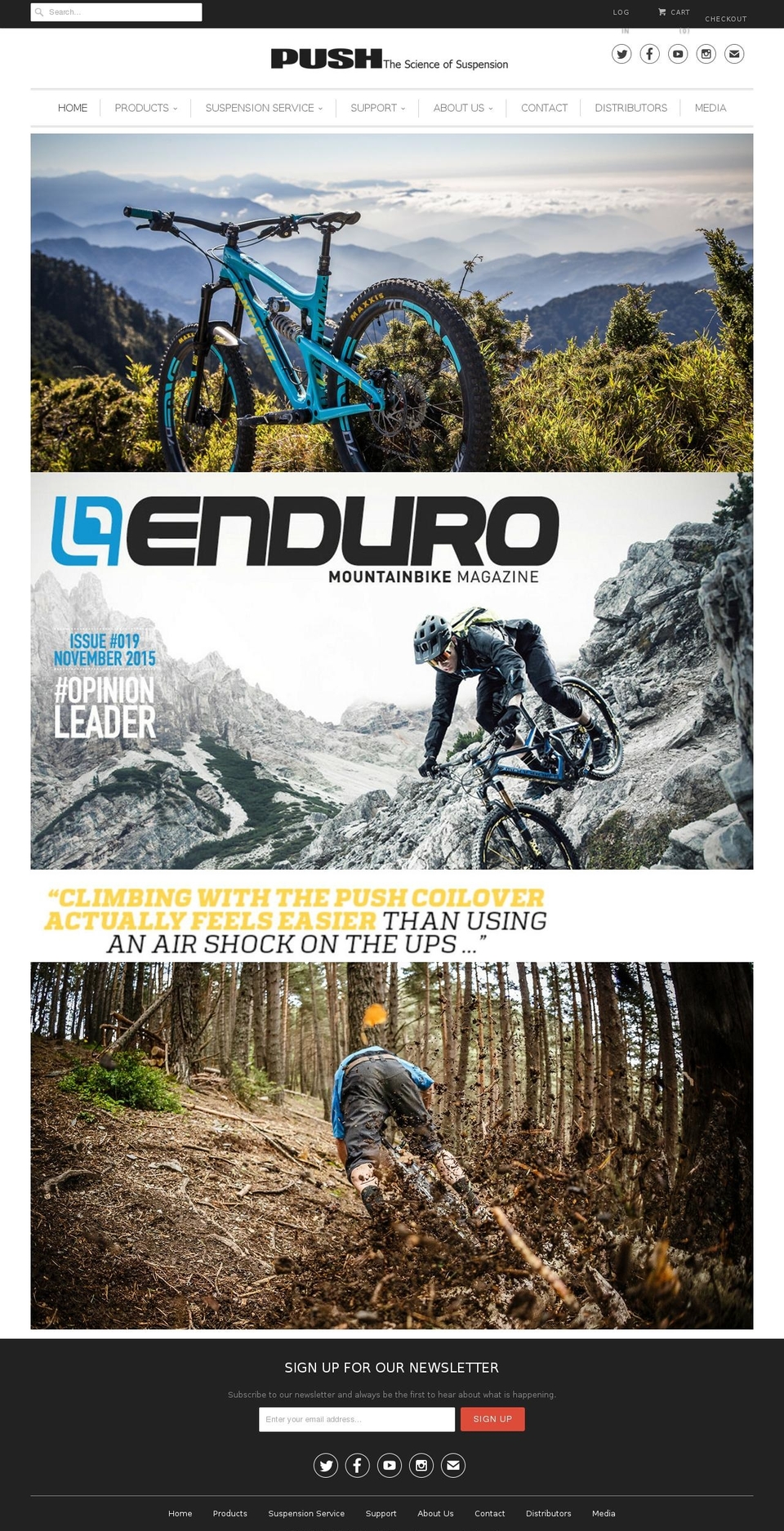 pushindustries.com shopify website screenshot