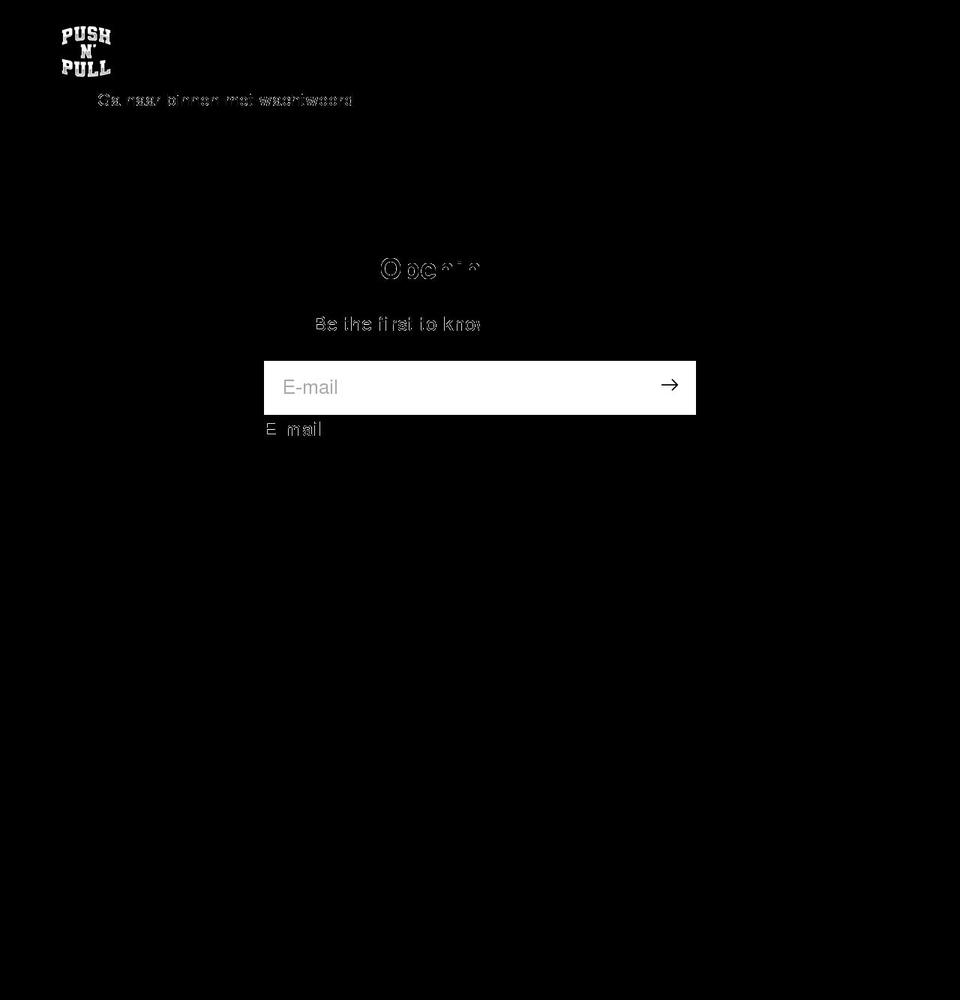 pushnpull.co shopify website screenshot
