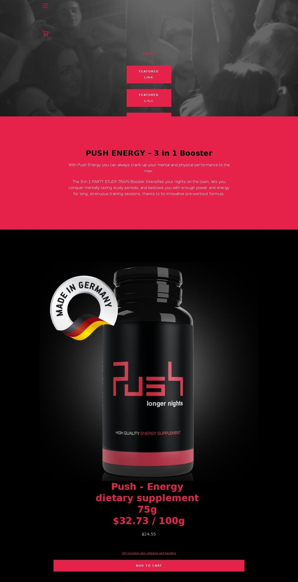 pushpills.com — Shopify storefront screenshot