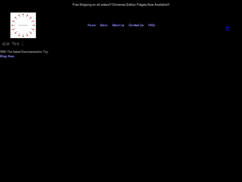 pushpopparty.com shopify website screenshot