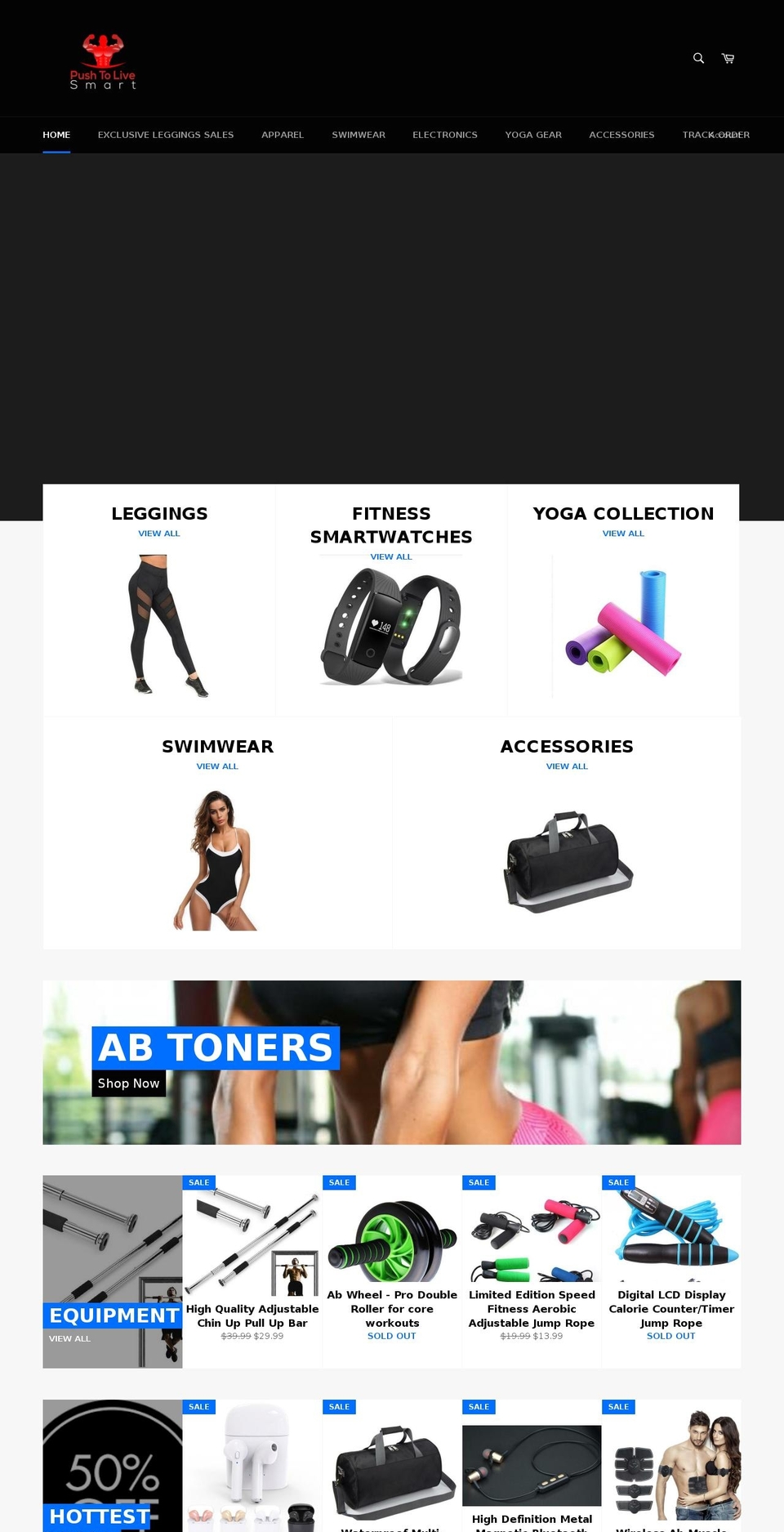 pushtolivesmart.com — Shopify storefront screenshot