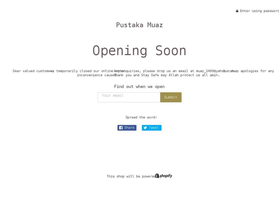 pustakamuaz.com shopify website screenshot