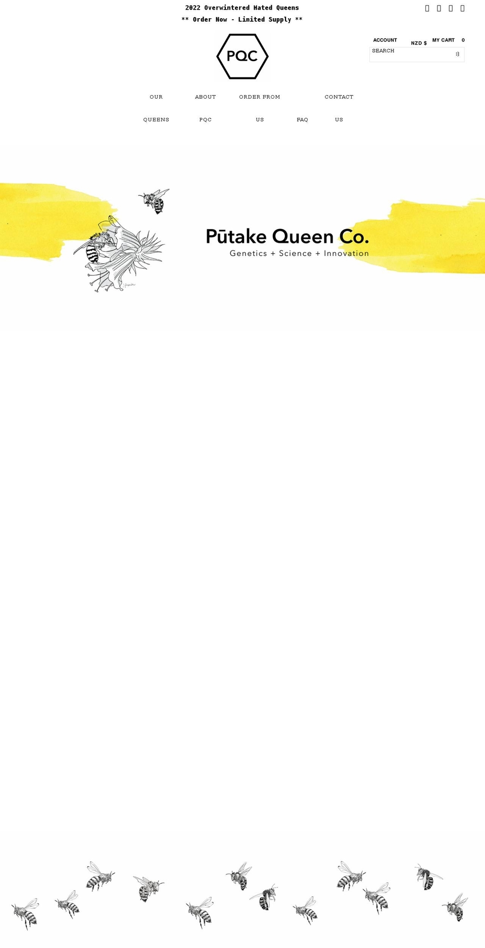 QUEEN Shopify theme site example putake.co.nz