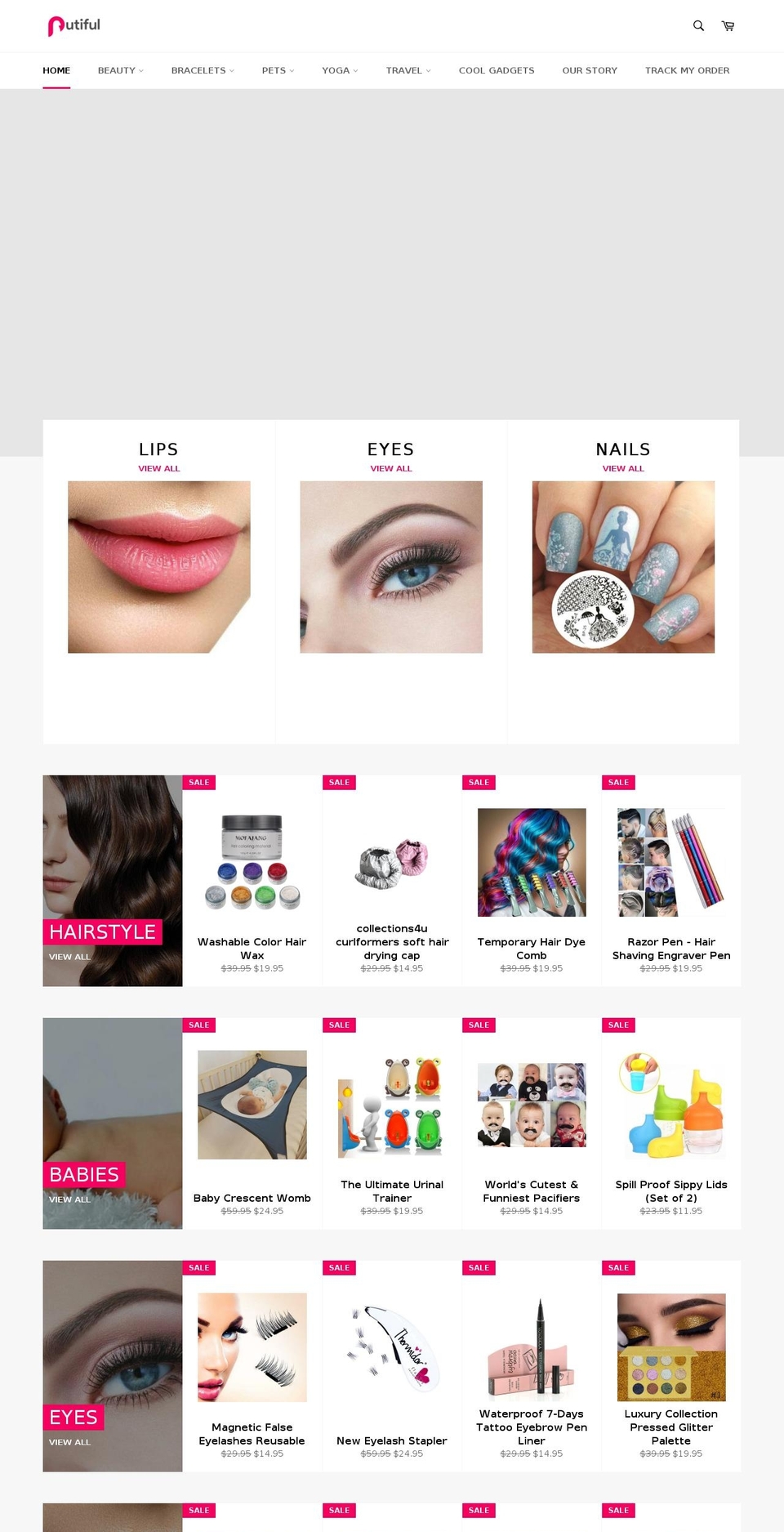 putiful.com shopify website screenshot