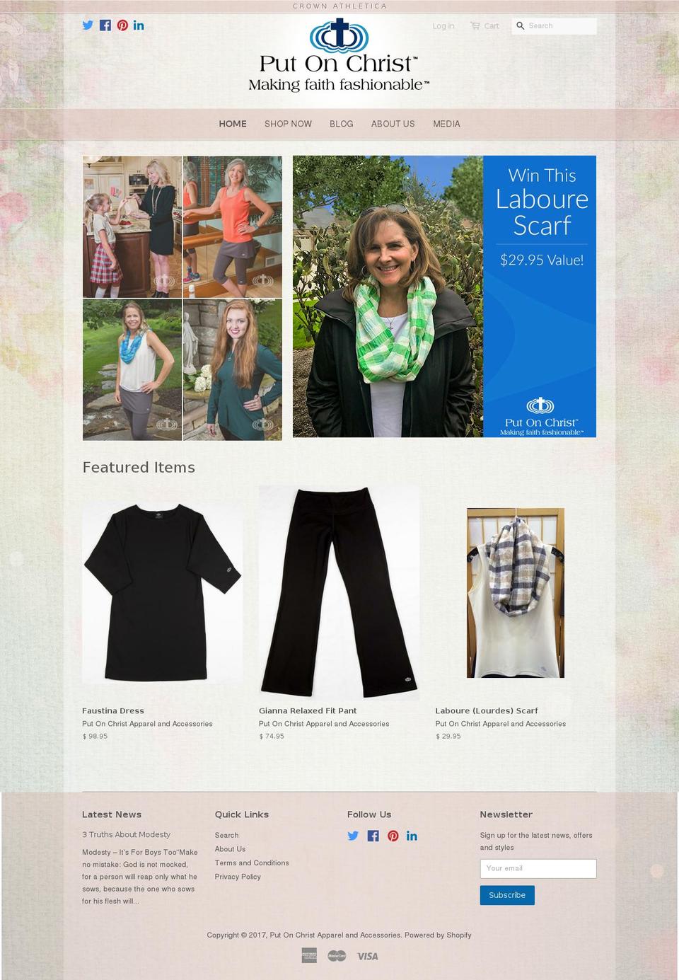 putonfaith.net shopify website screenshot