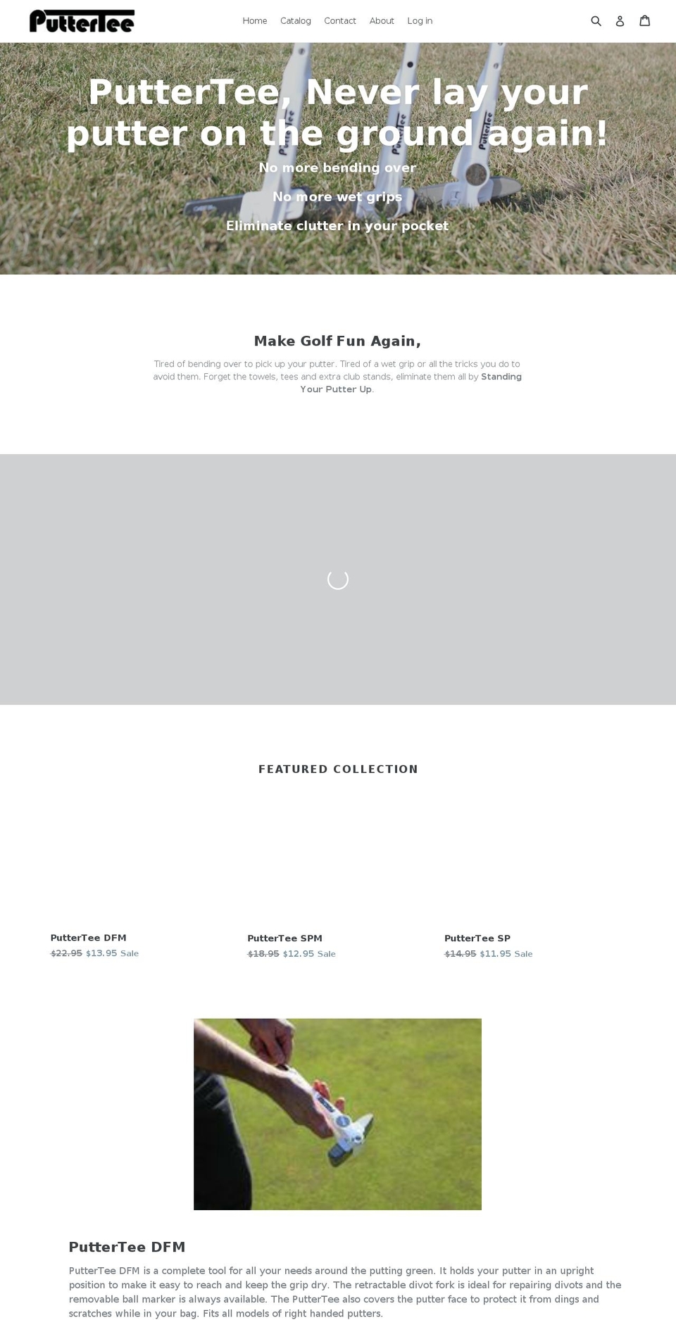 puttertee.com — Shopify storefront screenshot