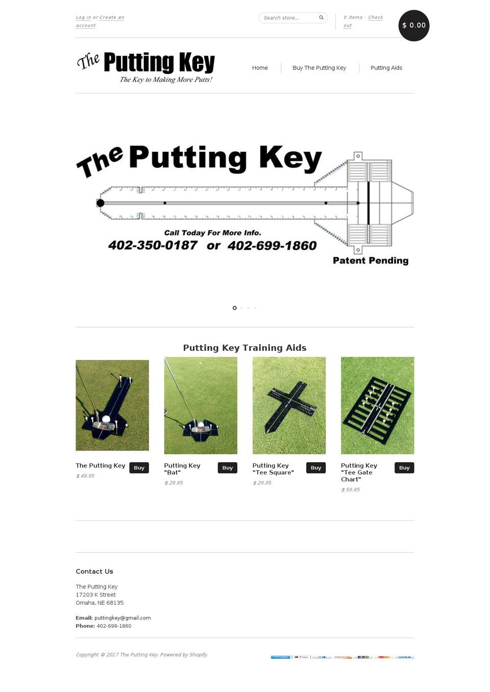 puttingkey.com shopify website screenshot