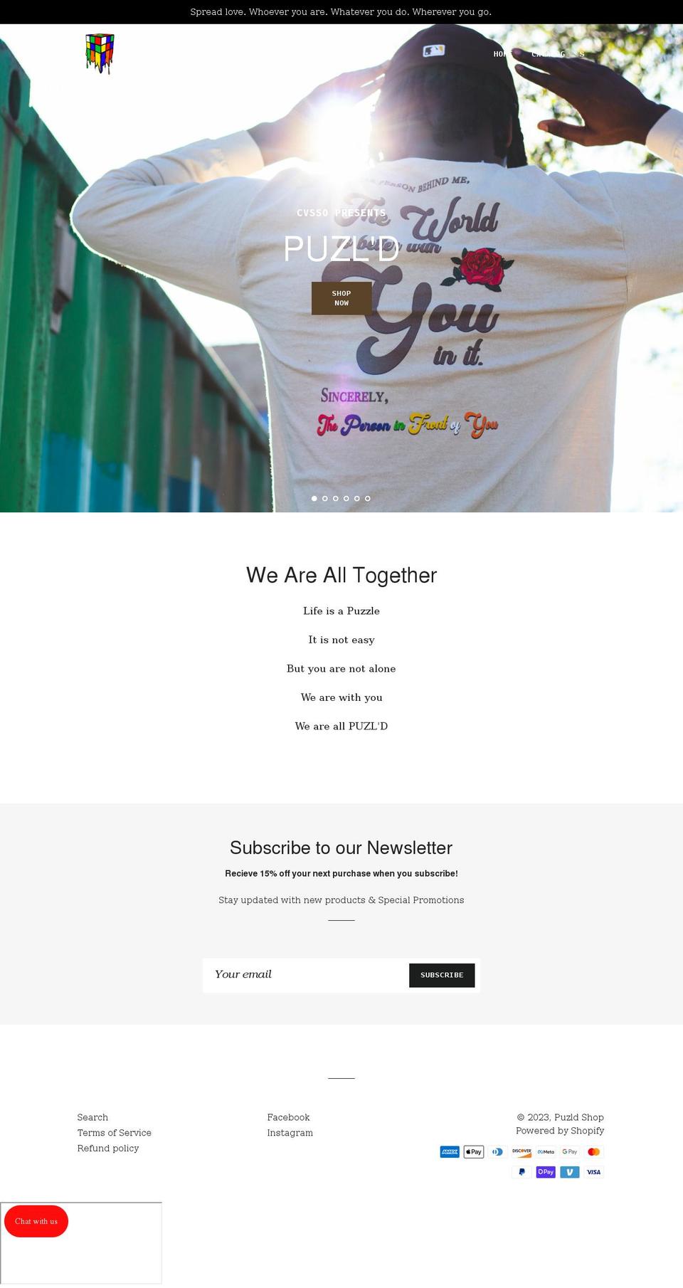 puzldshop.com shopify website screenshot