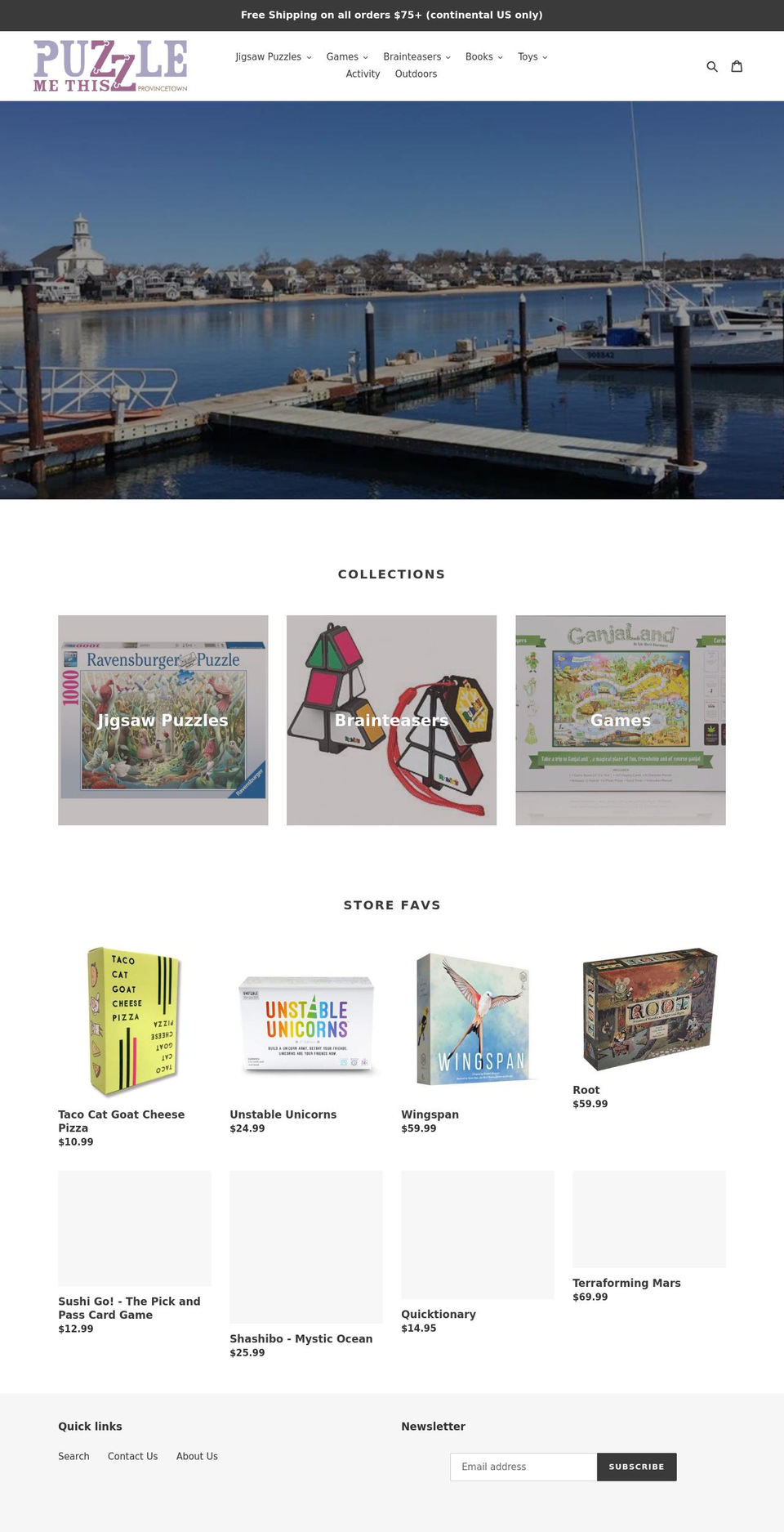 puzzlemethis.com shopify website screenshot