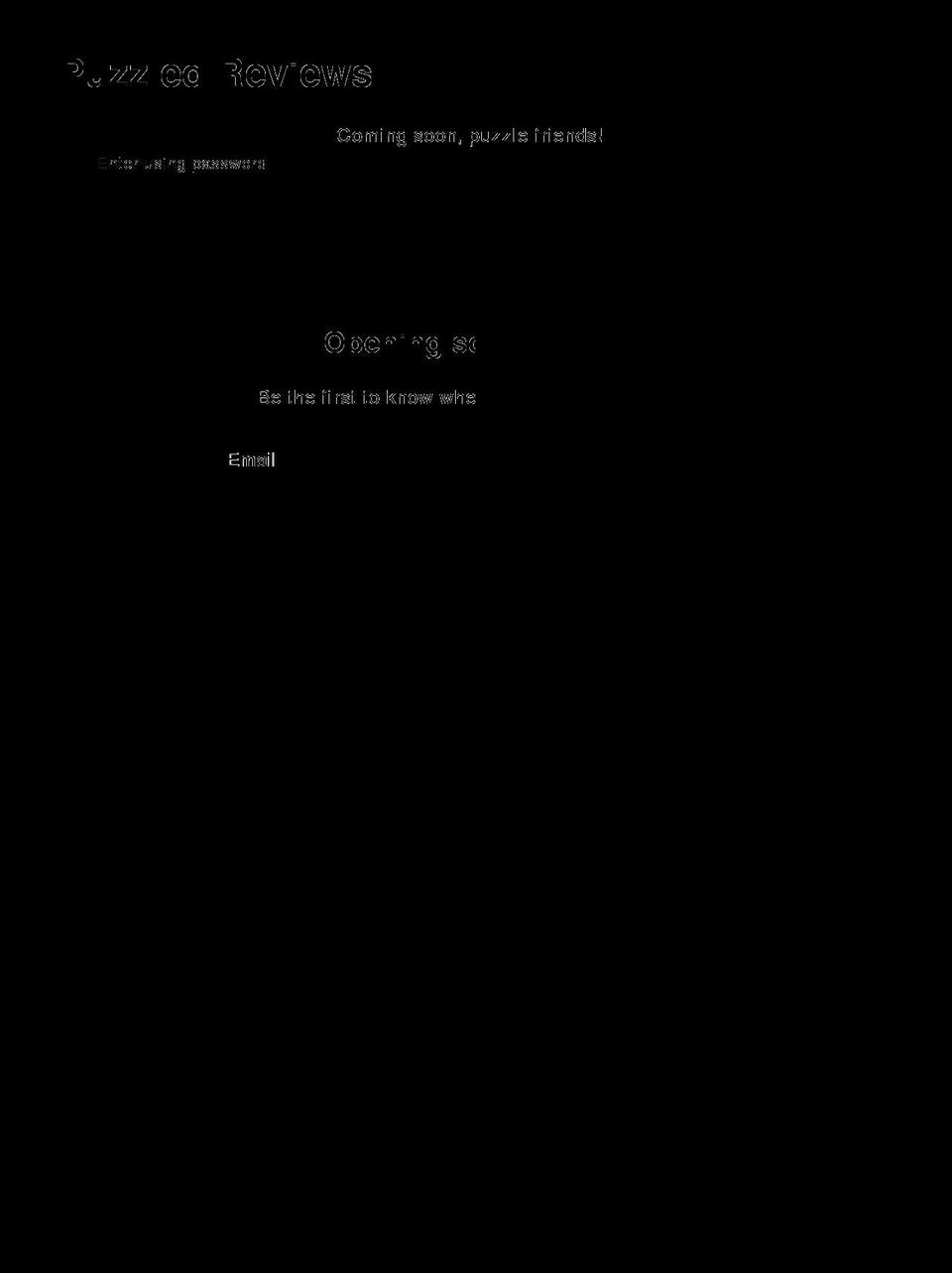 puzzlesreview.myshopify.com shopify website screenshot