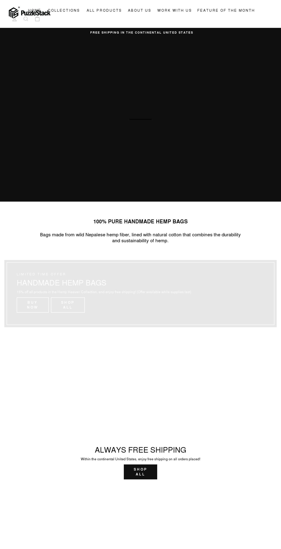 puzzlestack.com shopify website screenshot