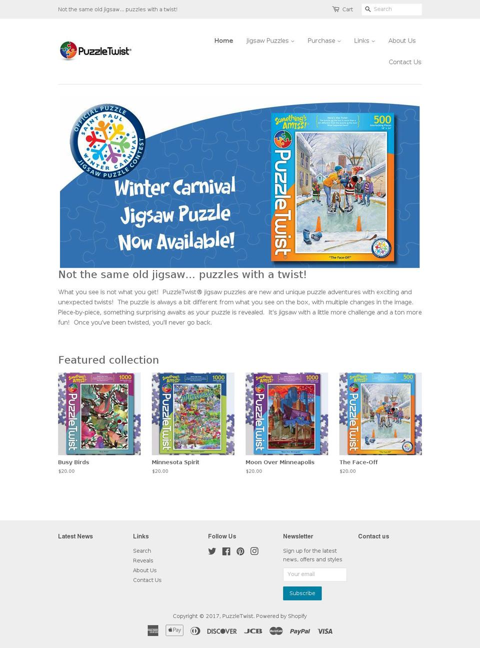 puzzletwist.com shopify website screenshot