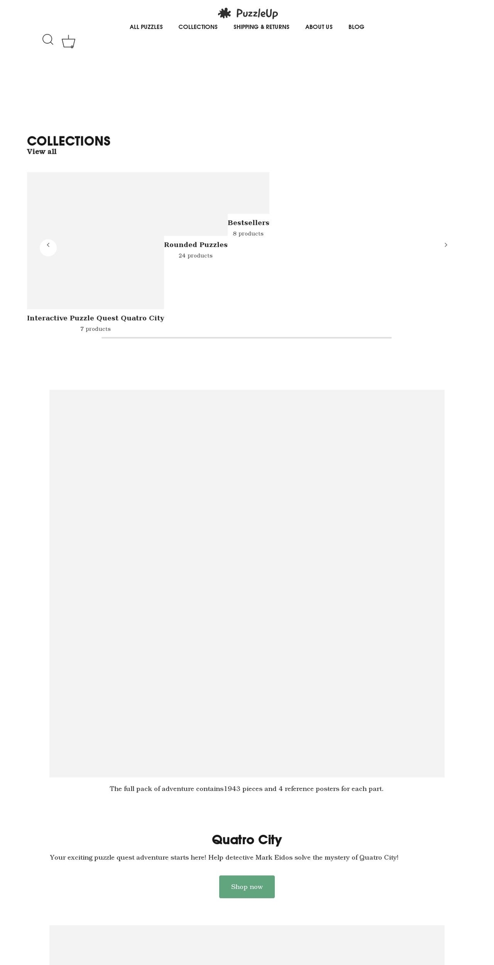 puzzleup.org shopify website screenshot