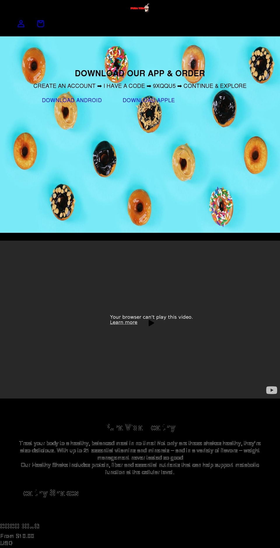 pvhealthy.com shopify website screenshot
