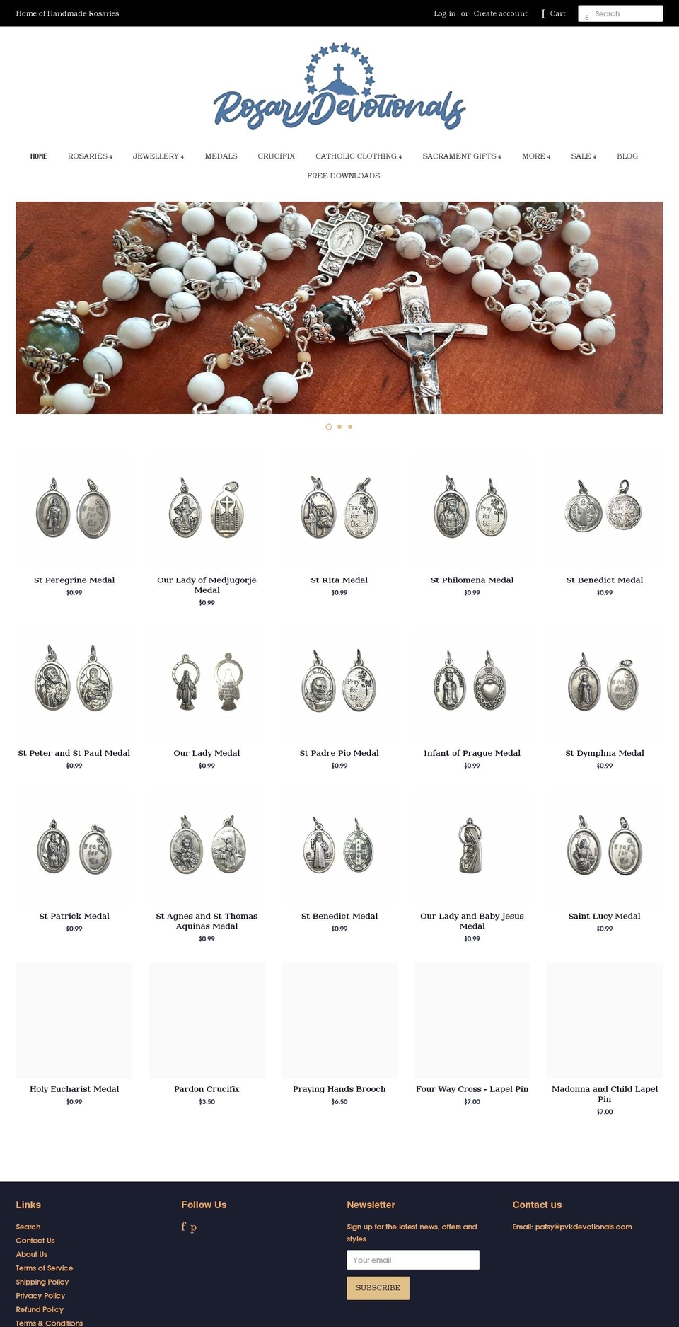 pvkdevotionals.com shopify website screenshot