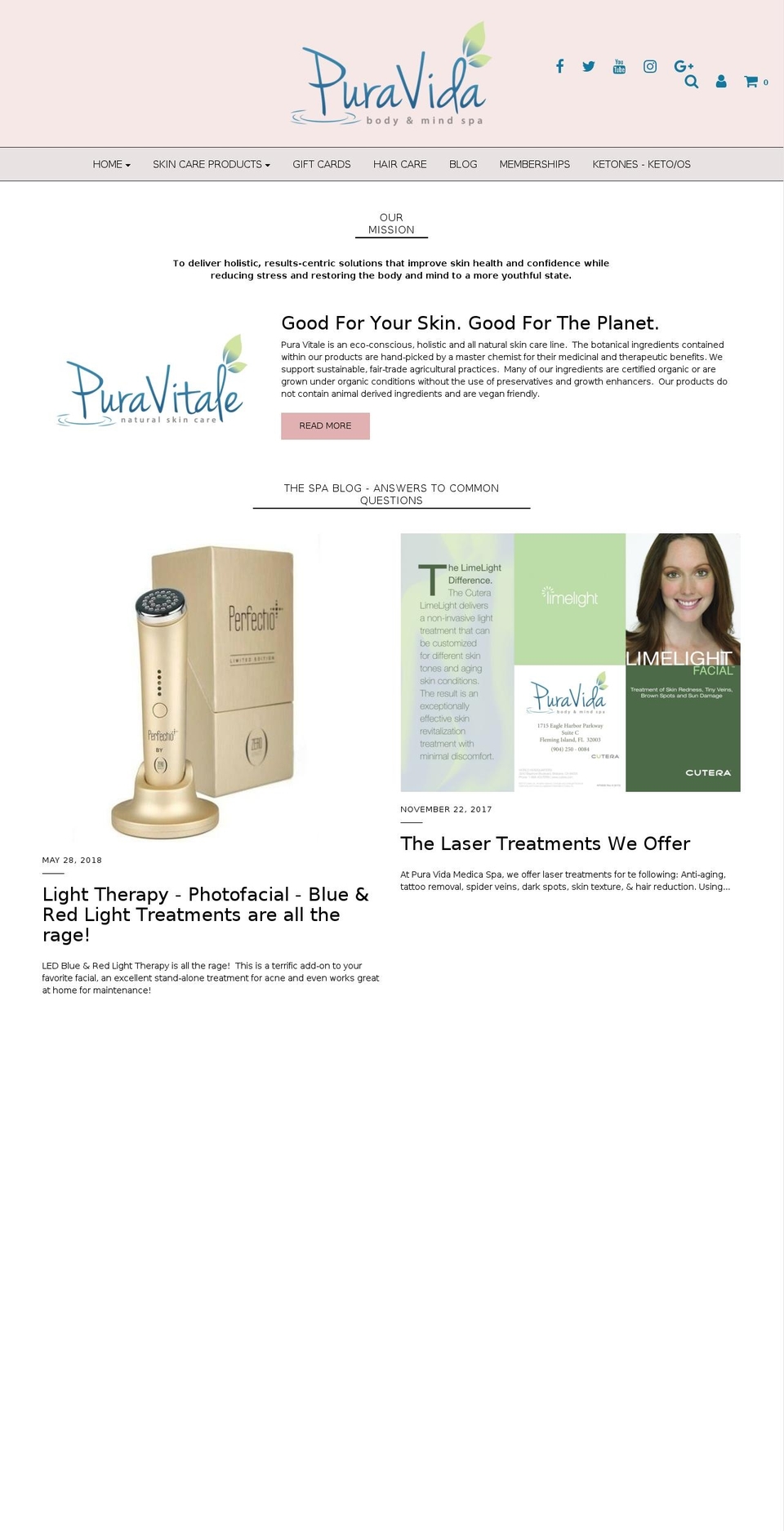 pvmedspa.online shopify website screenshot