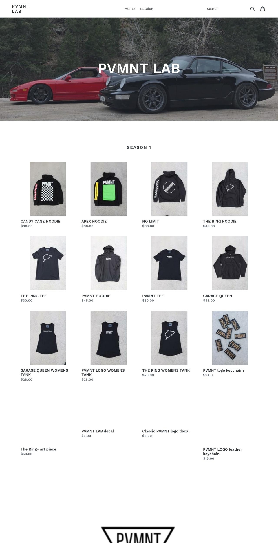 pvmntlab.com shopify website screenshot