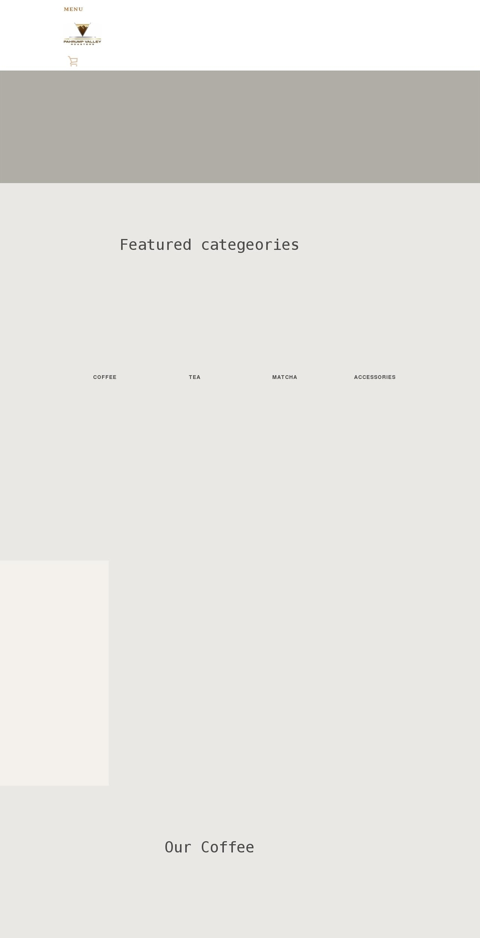 pvroasters.com shopify website screenshot