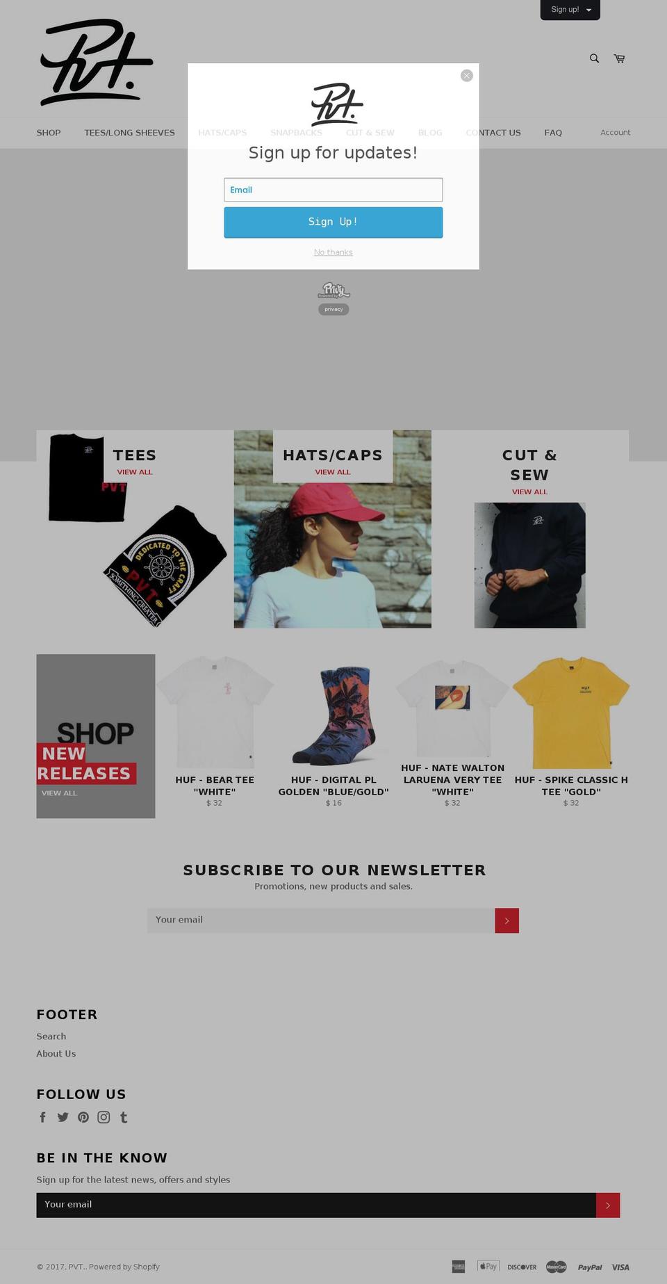 pvtstockny.com shopify website screenshot