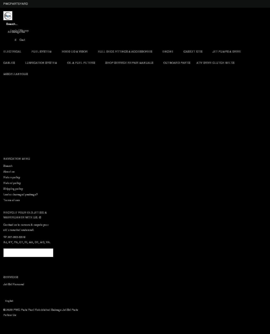 pwcpartsyard.com shopify website screenshot
