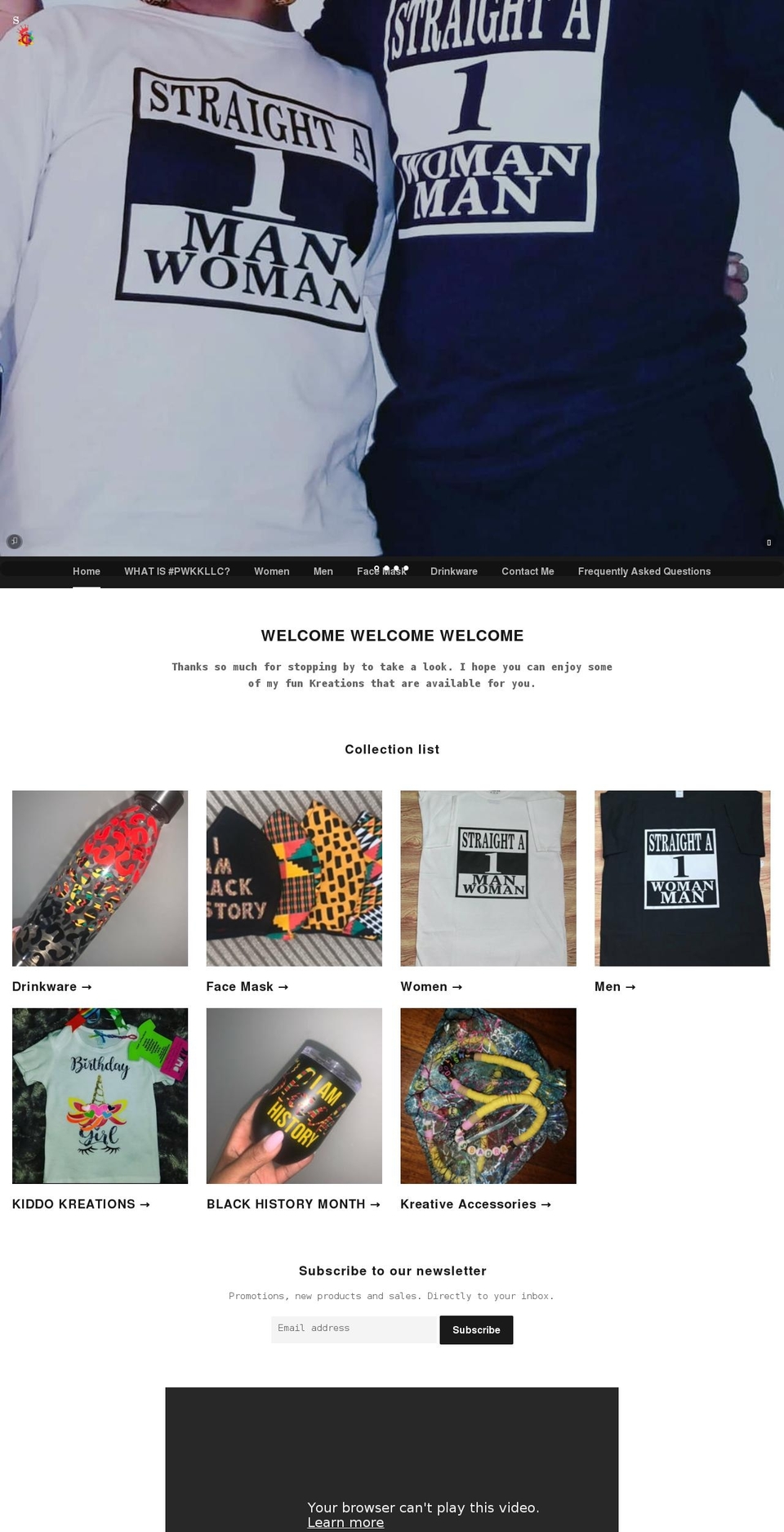 pwkkllc.com shopify website screenshot