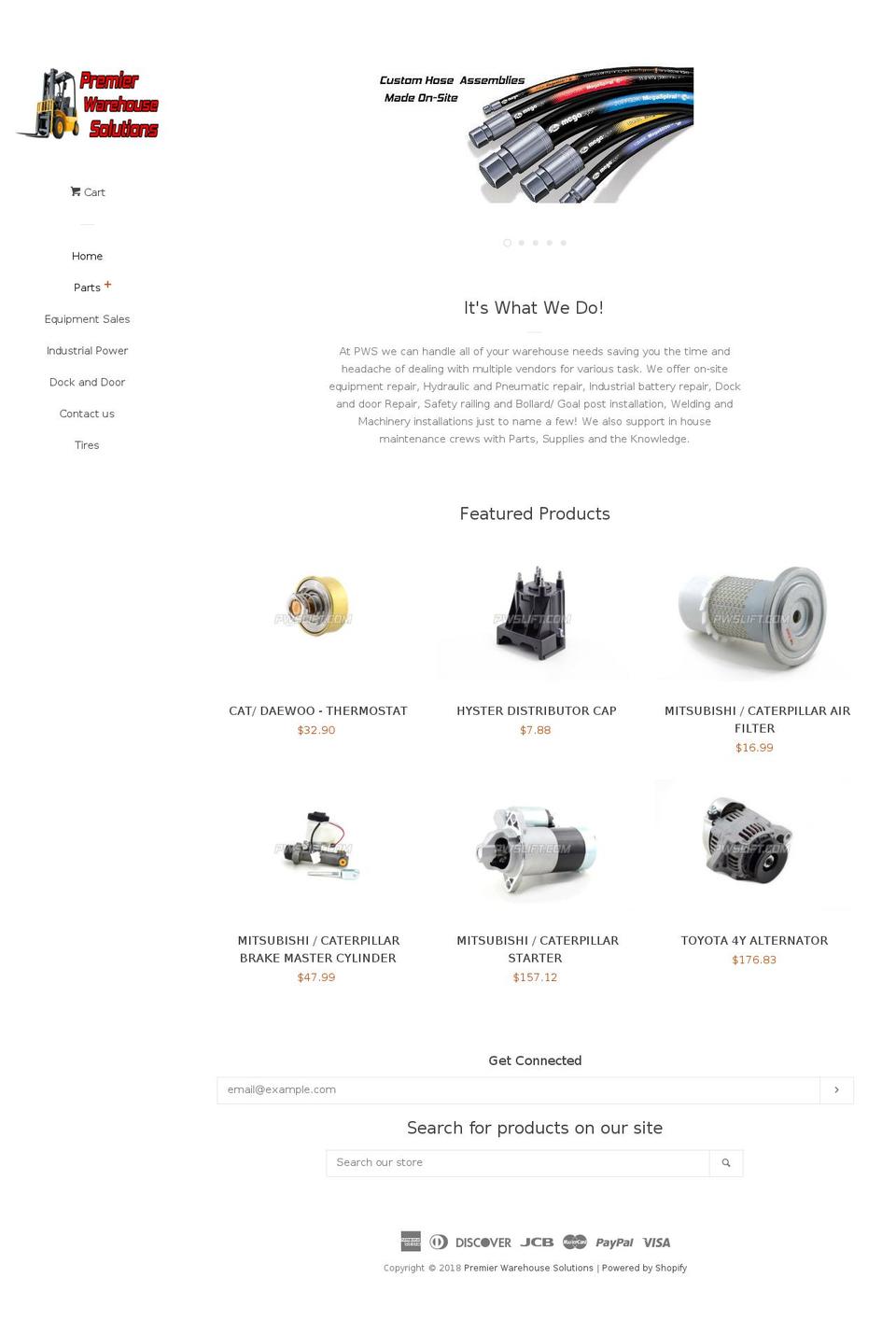 pwslift.com — Shopify storefront screenshot