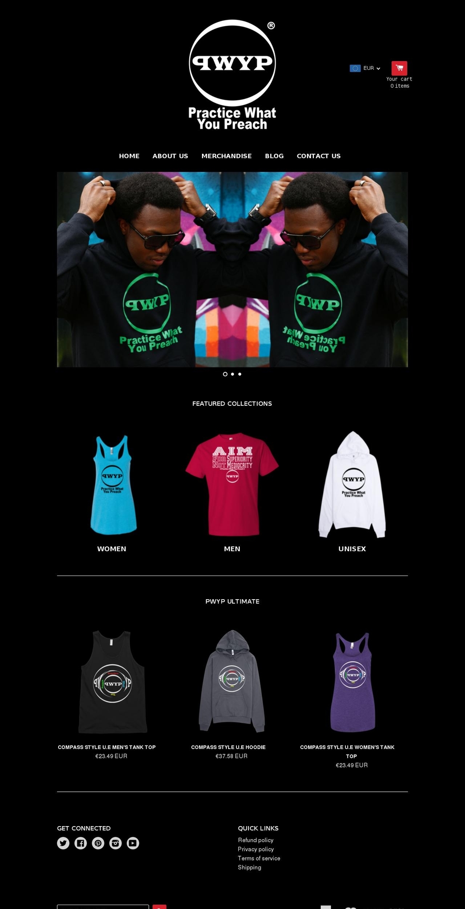 pwypstore.com shopify website screenshot