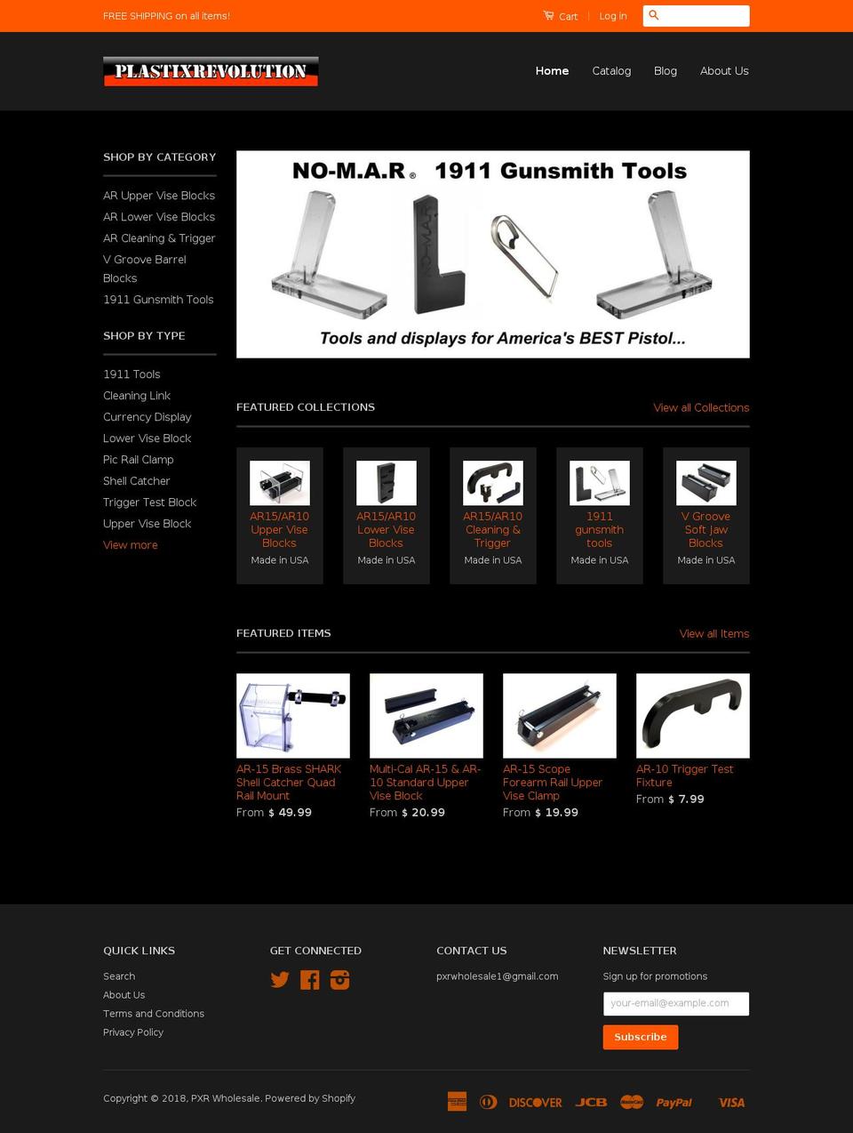 pxrwholesale.com shopify website screenshot