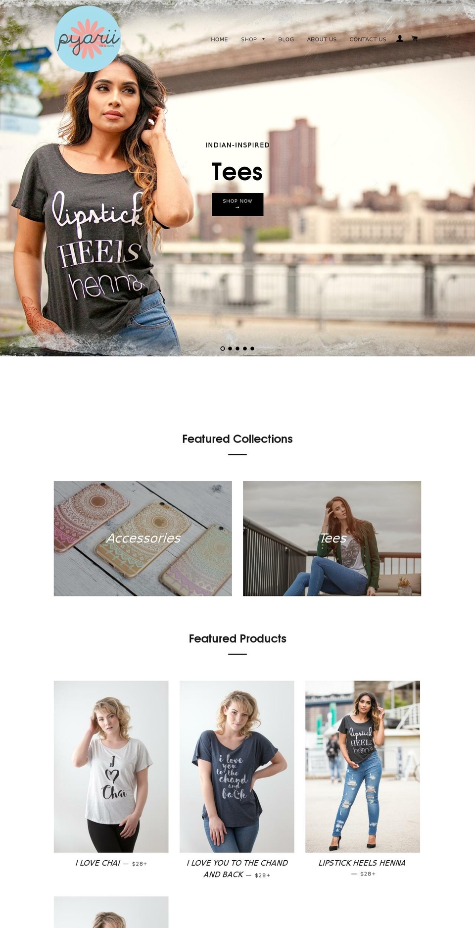pyarii.com — Shopify storefront screenshot