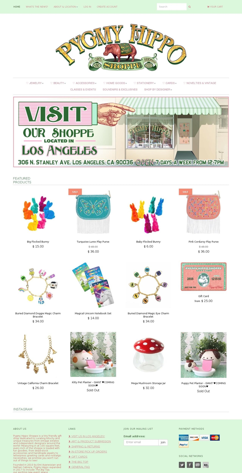 pygmyhipposhoppe.com shopify website screenshot