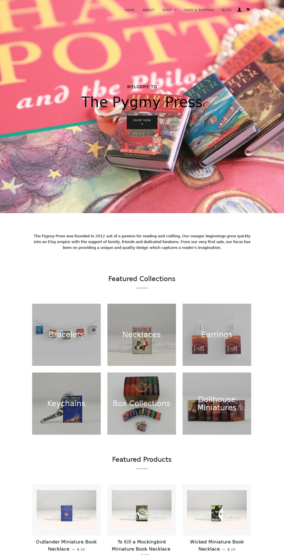 pygmypress.com shopify website screenshot