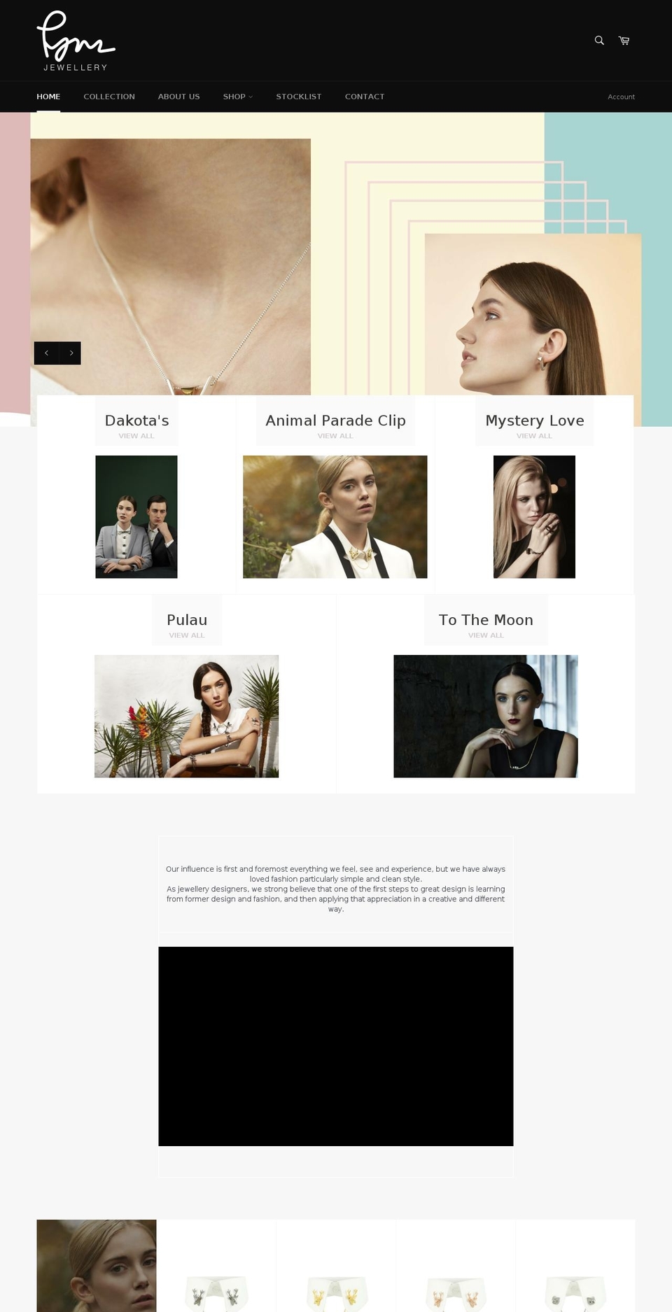 pymjewelry.com — Shopify storefront screenshot