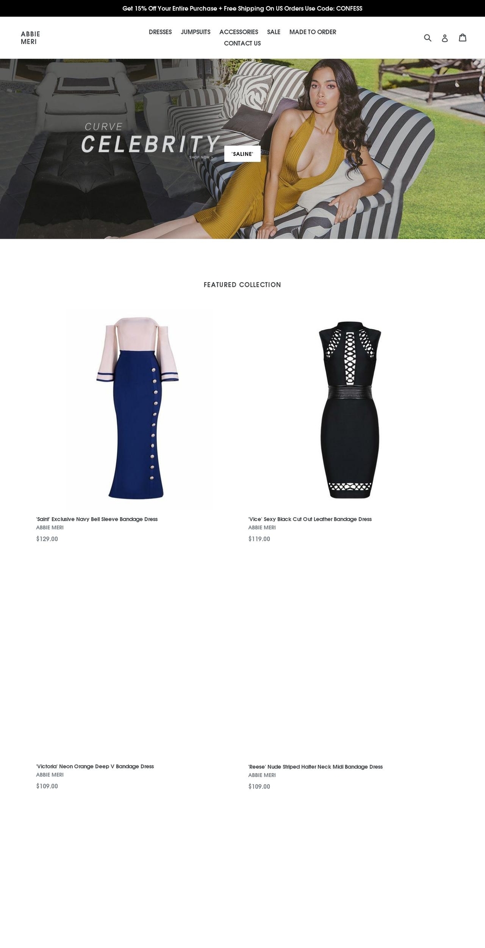 pynkconfessions.com — Shopify storefront screenshot
