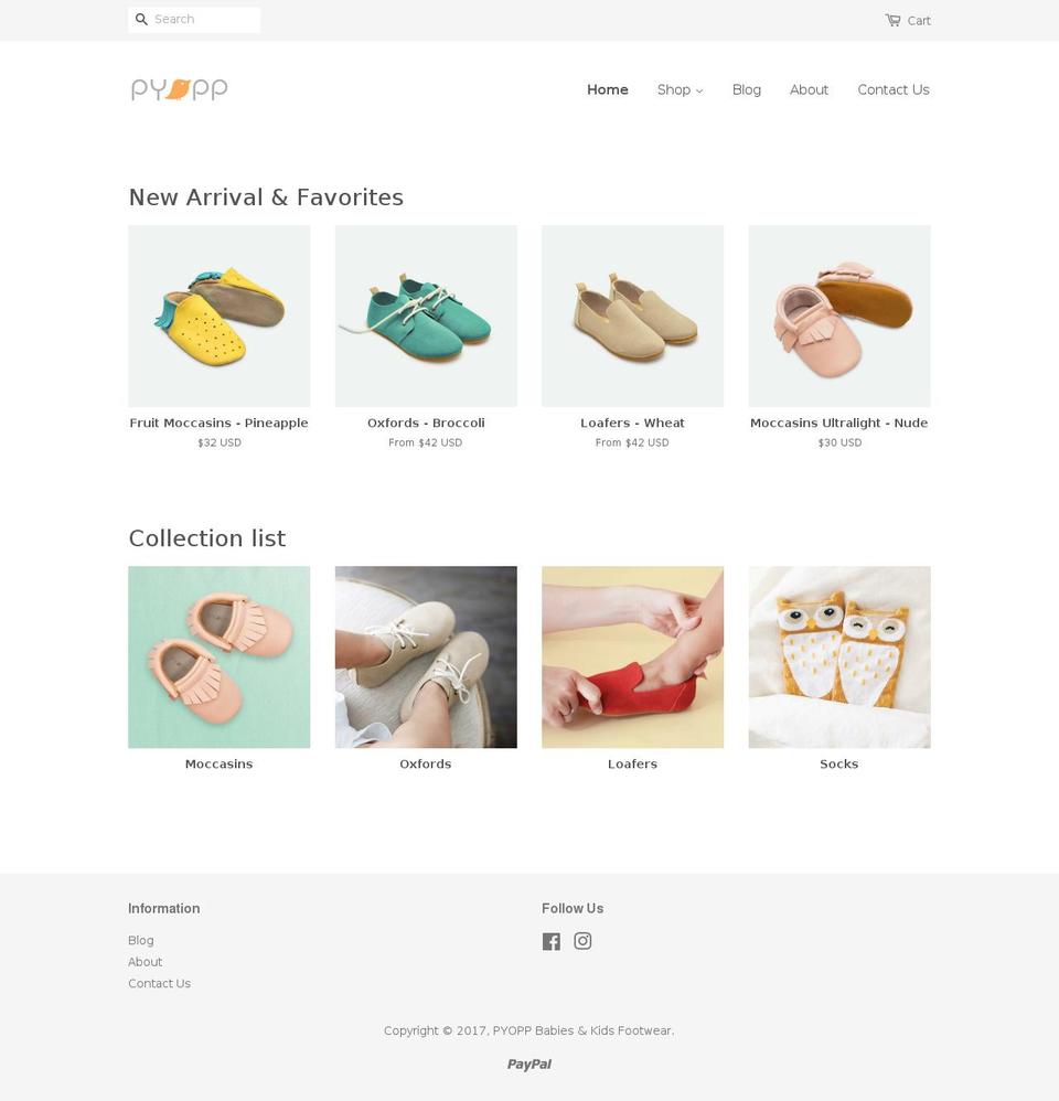 pyopp.com shopify website screenshot