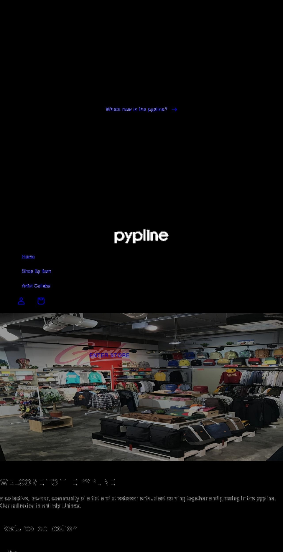 pypline.com shopify website screenshot