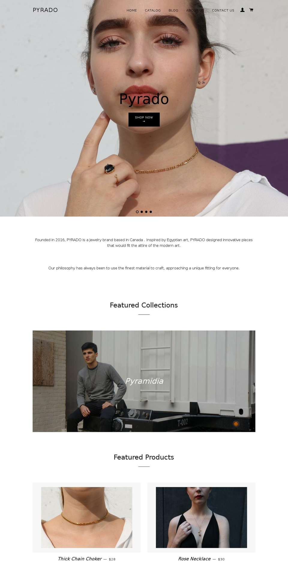 pyrado.com shopify website screenshot