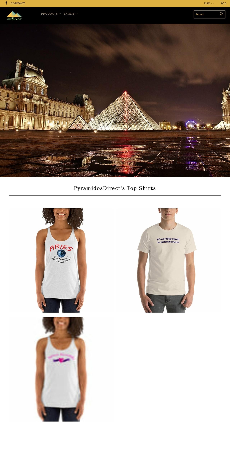 pyramidosdirect.com shopify website screenshot