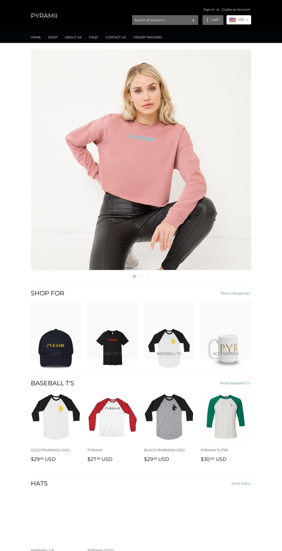 pyramii.com — Shopify storefront screenshot